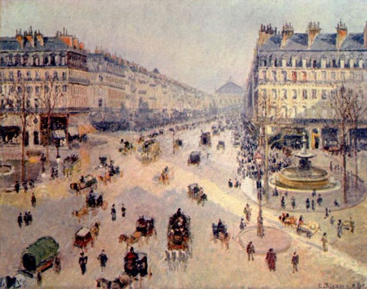 Camille Pissarro Avenue de l'Opera china oil painting image